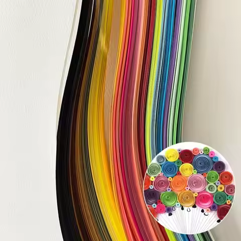 180Ocs Creative 3/5/7/10mm Quilling Paper 36Colors DIY Flower Gift Paper Handmade Origami Quilling T