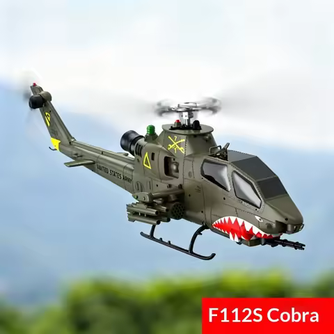 Yuxiang F112S Ah 1 Cobra Intelligent Gps Positioning Rc Helicopter 32 Scale Armed Military Single Ro