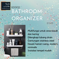 Ecoco E1923 Hanging Bathroom Shelf Soap Holder Bathroom Organizer