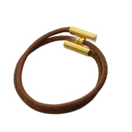HERMES Bracelet gold leather Direct from Japan Secondhand