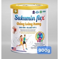 Sukumin FLEX Milk Powder Supplemented With Calcium Nano - Collagen Against Osteoporosis, Keep Bones Healthy (Box 900g)