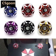 C5GOON 1PC CNC 6MM Motorcycle License Plate Screw Cover Shell Holes Plate Scooter Accessories for El