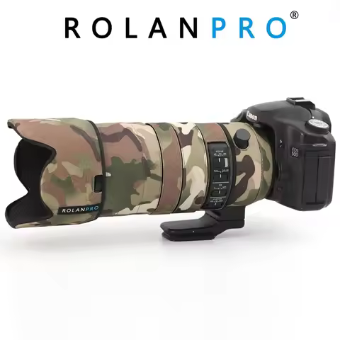 ROLANPRO Waterproof Lens Coat for Sigma 70-200mm F/2.8 Sport Camou Rain Cover Lens Protective Sleeve