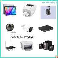 WU USB Type C Plug to DC Jack Power Adapter 15V USB C Female to DC Male Converter for Laptop Router 