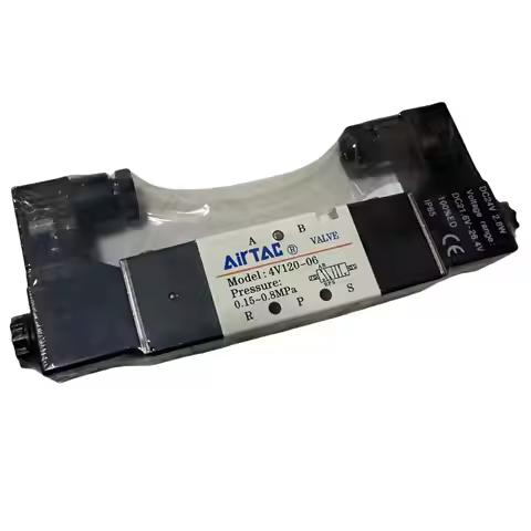 AirTAC 4V120 Original Solenoid Valve Double Solenoid 5/2 Way 4V120-06/M5 4V220-08 24V 220V 110V 12V 