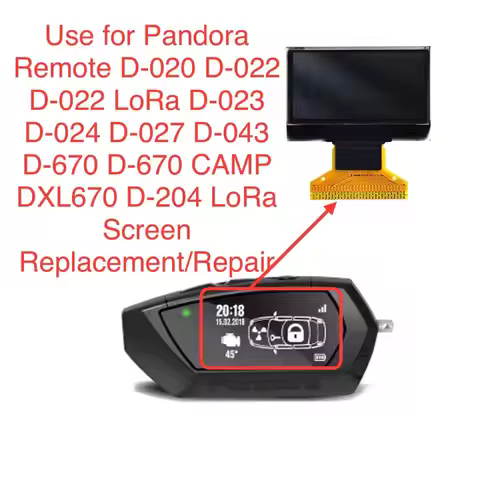 New Pandora Remote D-020 D-022 D-022 LoRa D-023 D-024 D-027 D-043 Screen Oled Lcd Display Replacemen