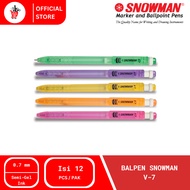 Ball Pen | Pen Pen | Snowman V-7 Balpen / (12 PCS)