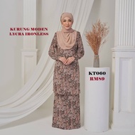 KT027038 Baju Kurung Moden Material LYCRA Ironless Selesa, Anggun Bergaya Patuh Syariah