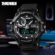 SKMEI Men Sports Luxury Brand Watch Military Digital Quartz Dual Display Watch Auto Date Week Displa