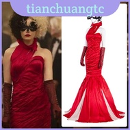 Stunning Cruella de Vil Cosplay Costume - Ideal for Halloween and Carnivals