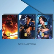 POPULAR ATM COVER GAME MORTAL COMBAT LOGO LFMSR/9BC2K CUSTOM KTP STICKER/ FATALITY POPULAR ATM CARD 