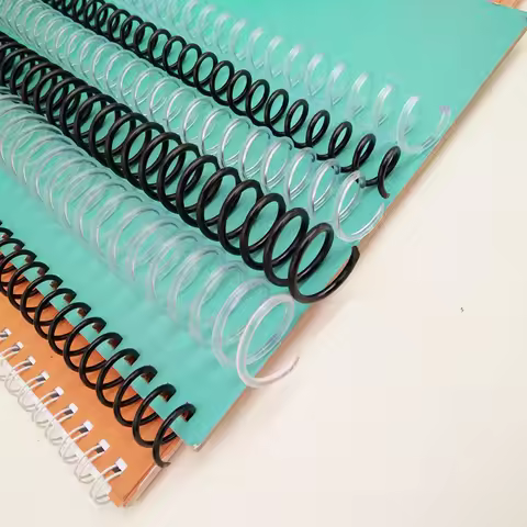10Pcs A4 46 Hole Plastic Spiral Coil For Loose-leaf Notebook Binding 6mm 8mm Binder Clip Coil PP Spr