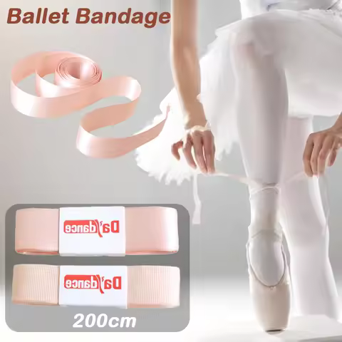 Canvas Ballet Pointe Shoes Bandage Satin Pointe Shoes Ribbon Dancing Women Dance Accessories Shoe Ba