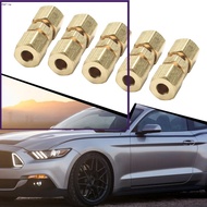 【BET】5Pcs Brass Compression Fittings Connector 3/16'' OD Hydraulic Brake Lines Union[my]