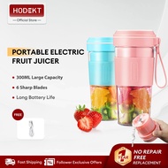 HODEKT Juicer Blender Portable Fruit Blender Portable Extractor Blender Usb Rechargeable 6 Blades
