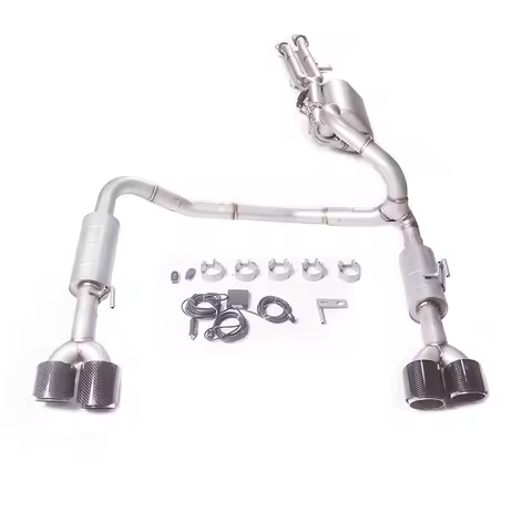 GFC catback exhaust muffler for 2015~2020 land cruiser prado 3.5L 4.0L Car electric valve exhaust sy