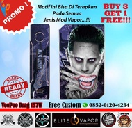 Original Garskin Mod Vape VooPoo Drag 157W Free Custom Gambar - Joker