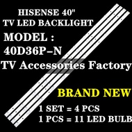 40D36P-N HISENSE 40" TV LED BACKLIGHT(LAMP TV) HISENSE 40 INCH LED TV 40D36P