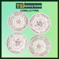 CLAYTAN BASIC SET - CAMILLE PINK Ceramic Plate Pinggan Makan Seramik Kaca Tableware