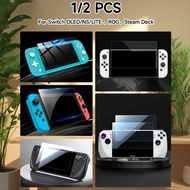 1/2 PCS HD Tempered Glass Screen Protector For Switch NS/OLED/Lite, ROG Ally/X, Steam Deck Gaming Co