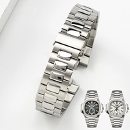 Watch Bracelet for Patek Philippe NAUTILUS 5711 5726 Fold Clasp Strap Watch Accessories Solid Stainl