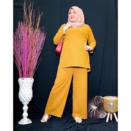 🔥🔥 09 NEW ARRIVAL PLUS BIG SIZE BLOUSE SHIRT PANT PALAZO SET PLAIN BAJU MUSLIMAH LABUH BESAR SELUAR MURAH