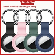 Silicone Waterproof AirTag Case For Apple AirTag And AirTag 2 With Keychain For Keys Matte Airtag Lo