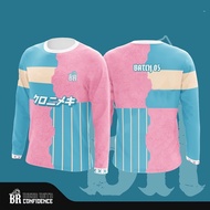 Blue Pink Floral Baju Perempuan Korean Style Lengan Panjang Murah Perempuan Lelaki T Shirt Custom Name BATCH 05 Japanese Jersey Viral