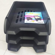 1/2/3 layers Black Filing Tray Stackable 3 tiers Document File Organizer Tray Organizer Table Organi
