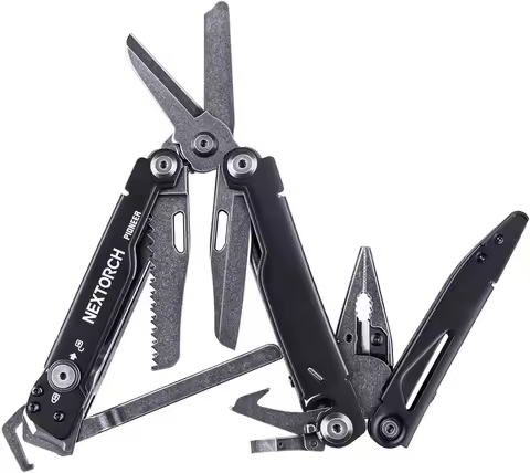 NEXTORCH PIONEER 14-IN-1 Multi-tools Full-Size,Versatile Multi-tool Set with Scissors Needle Nose Pl
