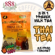 🌹1sBH01 THAI TEA - #CUBATRYTEST - 888 TEA & COFFEE - INSTANT MILK TEA DRINK - SACHET