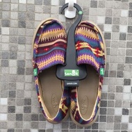 sanuk outdoor風格民族風編織懶人鞋