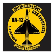US Navy A-4 Skyhawk VA-12 series 2 Cutting Sticker