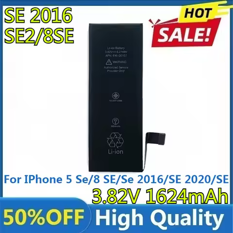 New High Quality Replacement Bateria for IPhone 5 Se/8 SE/Se 2016/SE 2020/SE for Mobile Phone Batter