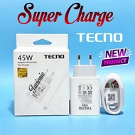 Charger Casan Cas TYPE C Fast Charging TECNO POVA 4 5 5x 6 7 8 Ultra Curve Pro 5G 45W 70W Super Char