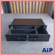 COMPACT DR209EX ลิ้นชักRACK 2U 9นิ้ว พร้อมกุญแจล็อค ยึดแร็ค ลิ้นชักแร็ค 2U ความลึก 9 นิ้ว DR 209EX D