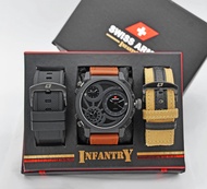 SwissArmy INFANTRY JAM TANGAN PRIA SWISS ARMY jam tangan tahan air free box dan free tali cadangan c
