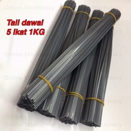 Tali mesin rumput dawai 2.7MM 5ikat 1KG /Nylon trimmer line 1ikat 200g 90pcs+- Brush Cutter Spare Pa