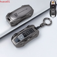 Bling Crystal Key Fob Cover for Porsche Macan Cayenne 911 Panamera 718 Taycan, Full Protection Key C
