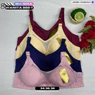 WOMEN'S NO WIRE BRA / BH 888-1 SIZE 38-44 THERE ARE 4 COLORS OF 3 HOOKS IMPORTED WOMEN'S UNDERWEAR