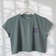 Crop Tank Top Sleeveless Top Crop Top Loose Top Low Cut Top Gym T-Shirt & Women's Sports T-Shirt - G