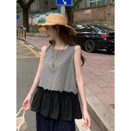 Kieu shirt fabric N8.12 Sleeveless Baby doll ruffles code F503TK