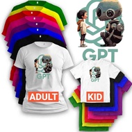 Ai Chatgpt Plus Chat Gpt Robot Tshirt Unisex Boy Kid Dress Kanak Baju Cotton Girl Budak Tee Kemeja