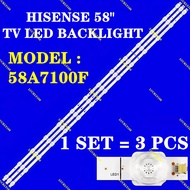 58A7100F HISENSE 58" TV LED BACKLIGHT (LAMPU TV) HISENSE 58 INCH LED TV BACKLIGHT 58A7100