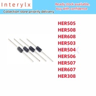 10Pcs/Lot Brand New HER505 HER508 HER608 HER503 HER504 HER506 HER507 HER607 HER308 Straight Plug Sup