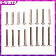 E-WOITD 4Sets stainless steel luggage screws, luggage accessories Luggage Wheels Bolts Rivets 6*30-4