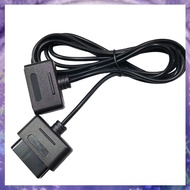 [r3jylk02.vn] 1 Piece Gamepad Line Data Cable Extension Cable Black ABS for Snes Game Console