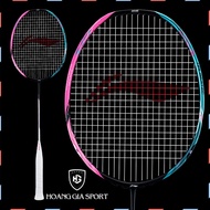 Lining Halbertec 8000 Full Carbon Badminton Racket - Pre-Stretched 11kg, Max 13kg (Includes 3 Access