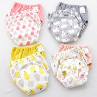 2-Pack Mesh Waterproof Baby Learning Pants Baby Cotton Four-Layer Six-Layer Gauze Washable Diaper Training Pants