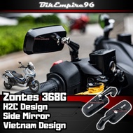 Zontes 368G H2C Design Universal Motorcycle Side Mirror Vietnam Design Clear Glass 360 Adjustable An